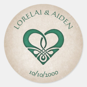 Sticker Rond Mariage celtique des épées