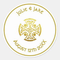 Mariage celtique Faux Gold Celtic Knot Cross