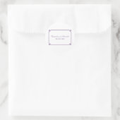 Sticker Rond Mariage chic violet déco (Sac)
