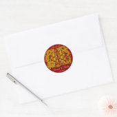 Sticker Rond Mariage chinois enregistrer la date / merci autoco (Enveloppe)