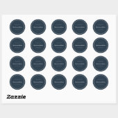 Sticker Rond Mariage classique et simple et élégant (Feuille)