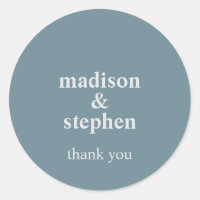 Mariage classique moderne Dusty Blue