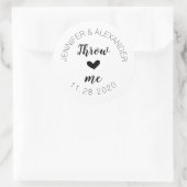 Sticker Rond Mariage Confetti (Sac)