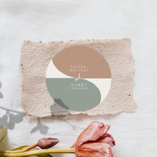 Sticker Rond Mariage Crazy Right Now