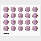 Sticker Rond Mariage d'âge Abstrait ID827 (Feuille)