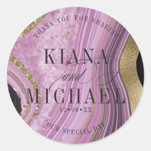 Sticker Rond Mariage d'âge Abstrait ID827