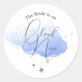Sticker Rond Mariage dans les Nuages (Devant)