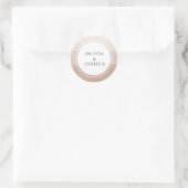Sticker Rond Mariage d'aquarelle moderne (Sac)