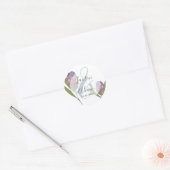 Sticker Rond Mariage d'aquarelle végétale moderne (Enveloppe)