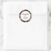 Sticker Rond Mariage d'art populaire mexicain (Sac)