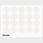 Sticker Rond Mariage d'automne en spirale (Feuille)