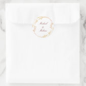 Sticker Rond Mariage d'automne en spirale (Sac)