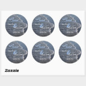 Sticker Rond Mariage de beauté Shoreline (Feuille)