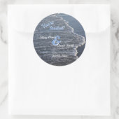 Sticker Rond Mariage de beauté Shoreline (Sac)