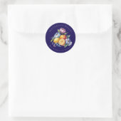 Sticker Rond Mariage de bouquet Citrus méditerranéen (Sac)