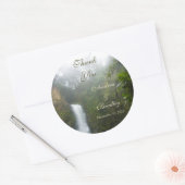 Sticker Rond Mariage de cascade Faveur personnalisée (Enveloppe)