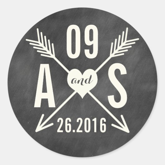 STICKER ROND MARIAGE DE CLAVIER MODERNE (Devant)