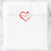 Sticker Rond Mariage de commande sur mesure Monogramme Sceau de (Sac)