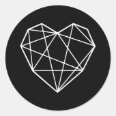 Sticker Rond Mariage de cordes (Devant)