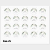 Sticker Rond Mariage de couronne Feuille Gold Greenery (Feuille)