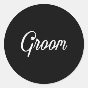 Sticker Rond Mariage de famille assorti enterrement de vie de g