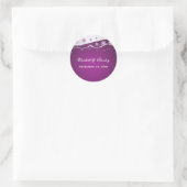 Sticker Rond Mariage de flocon blanc gris argenté Enregistrer l (Sac)