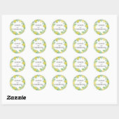 Sticker Rond Mariage de germe jaune (Feuille)