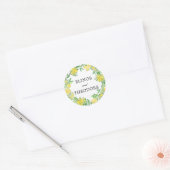 Sticker Rond Mariage de germe jaune (Enveloppe)