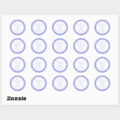 Sticker Rond Mariage de golf Remerciements de mariage (Feuille)