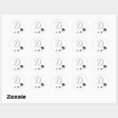 Sticker Rond Mariage de grâce catholique (Feuille)