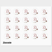 Sticker Rond Mariage de grâce catholique (Feuille)
