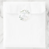 Sticker Rond Mariage de jardin d'aquarelle (Sac)