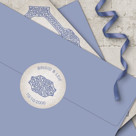 Sticker Rond Mariage de joueur celtique Viking