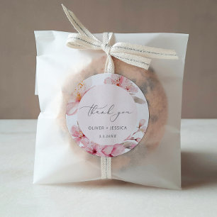 Sticker Rond Mariage de la fleur de cerisier Sakura