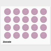 Sticker Rond Mariage de lavande (Feuille)
