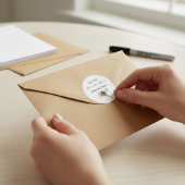 Sticker Rond Mariage de libellule enregistrer la date autocolla