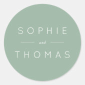 Sticker Rond Mariage de lumière (Devant)