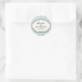 Sticker Rond Mariage de lunettes dorées vieilles et démontées (Sac)