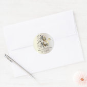 Sticker Rond Mariage de M. & Mme. | Personnaliser (Enveloppe)