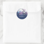 Sticker Rond Mariage de marine (Sac)