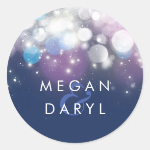 Sticker Rond Mariage de marine