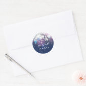Sticker Rond Mariage de marine (Enveloppe)