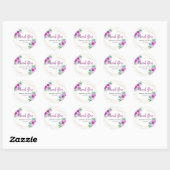 Sticker Rond Mariage de Merci de Calla Lily (Feuille)
