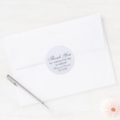 Sticker Rond Mariage de Merci simple Lavender (Enveloppe)