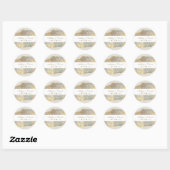 Sticker Rond Mariage de Parties scintillant holographique Iride (Feuille)