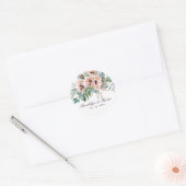 Sticker Rond Mariage de radiance de Poppy (Enveloppe)