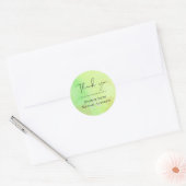 Sticker Rond Mariage de rêve a petit budget aquarelle sarcelle (Enveloppe)