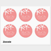 Sticker Rond Mariage de Starfish mainy (Feuille)