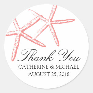 Sticker Rond Mariage de Starfish mainy