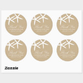Sticker Rond Mariage de Starfish mainy (Feuille)